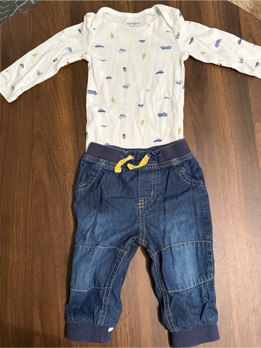 Baby boy onesie and pants set